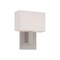 Dweled Manhattan 7in LED Fabric Wall Sconce 2700K in Brushed Nickel WS-131 - alternate 1